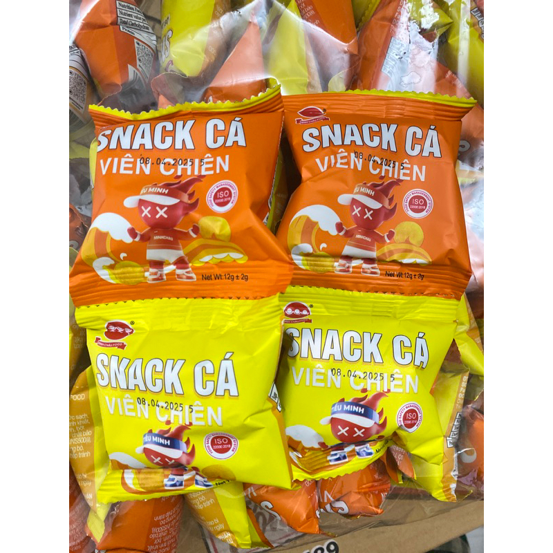 Snack Cá Viên Chiên Minh Châu Food Lẻ 1 Gói 12g | Shopee Việt Nam