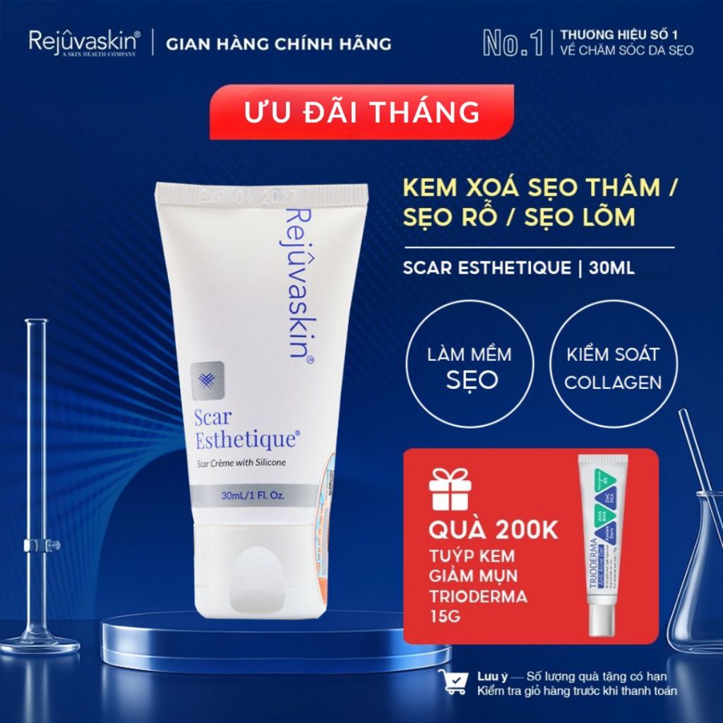 Ảnh Kem Xóa Sẹo Thâm / Rỗ / Lõm Scar Esthetique Rejuvaskin 30ml 1