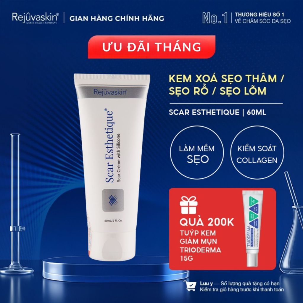 Ảnh Kem Xóa Sẹo Thâm / Rỗ / Lõm Scar Esthetique Rejuvaskin 60ml 1
