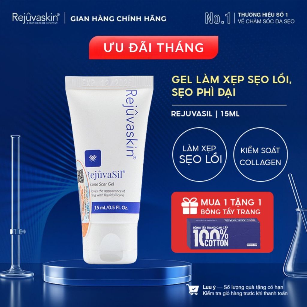Ảnh Gel Rejuvasil 15ml xóa mờ sẹo lồi/sẹo phì đại hiệu quả Được các bác sĩ khuyên dùng 1