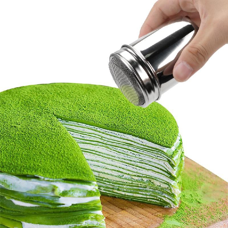 Hũ Rắc Bột Cacao/ Matcha Siêu Mịn Bằng Inox Đủ Size - Tiện Lợi, Nhỏ Gọn, Thẩm Mỹ