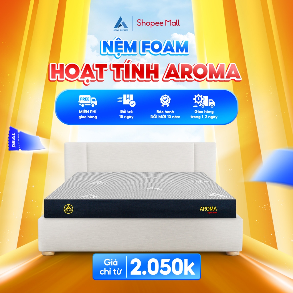 Đánh Giá Nệm Aroma Super Foam Foam Hoạt Tính Hỗ Trợ Xương Khớp | Aroma