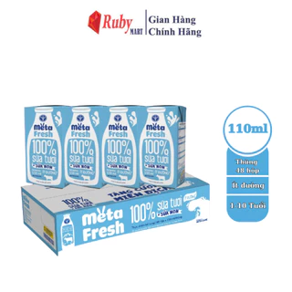 Sữa tươi Nutricare Meta Fresh Ít Đường sữa non tăng cường miễn dịch (Thùng 48 hộp/110ml)
