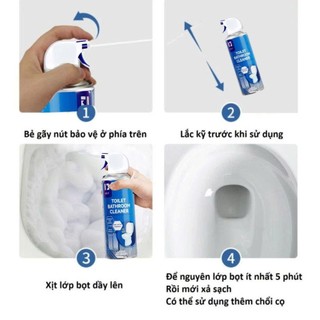 GLIT Xịt Tẩy Rửa Bồn Cầu và Phòng Tắm Hương Nhài Làm Sạch Tức Thì Diệt Khuẩn Nhanh Chóng, Loại Bỏ Vi Khuẩn Và Mùi Hôi Tr