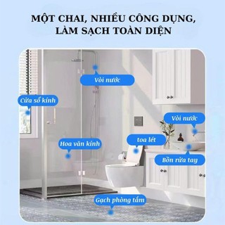 GLIT Xịt Tẩy Rửa Bồn Cầu và Phòng Tắm Hương Nhài Làm Sạch Tức Thì Diệt Khuẩn Nhanh Chóng, Loại Bỏ Vi Khuẩn Và Mùi Hôi Tr