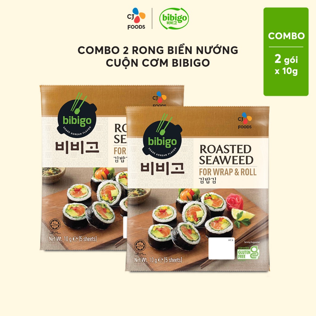 Ảnh Rong biển nướng cuộn cơm Hàn Quốc Bibigo 10g 2