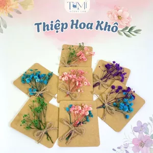 Thiệp Hoa Khô Handmade – Gửi Lời Chúc Ý Nghĩa, Trang Trí Quà Tặng, Dùng Trong Dịp Đặc Biệt