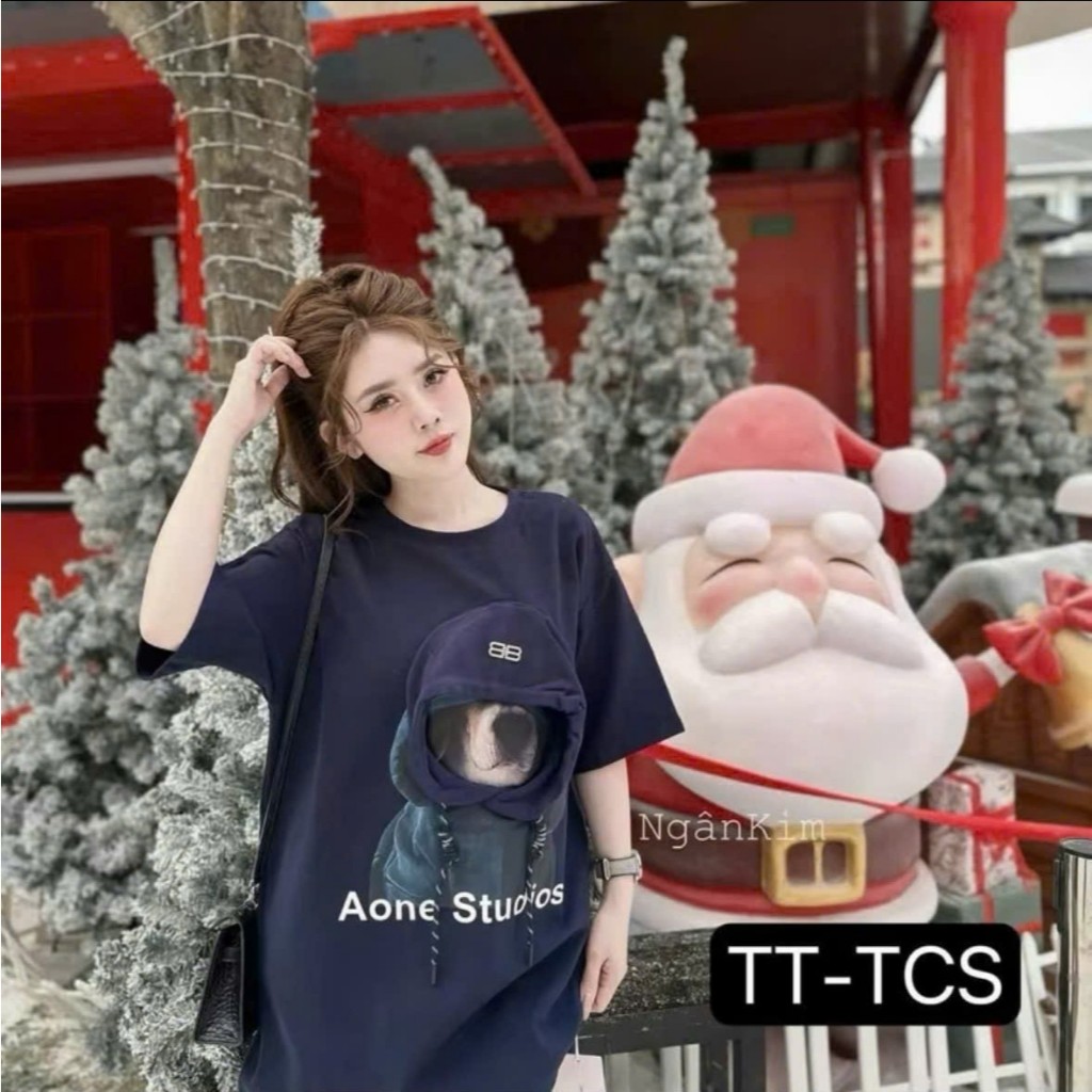 Áo thun nữ form rộng tay ngắn cổ tròn in hình thời trang, áo cộc tay nữ phong cách hàn quốc cá tính dễ mặc Hcom25183