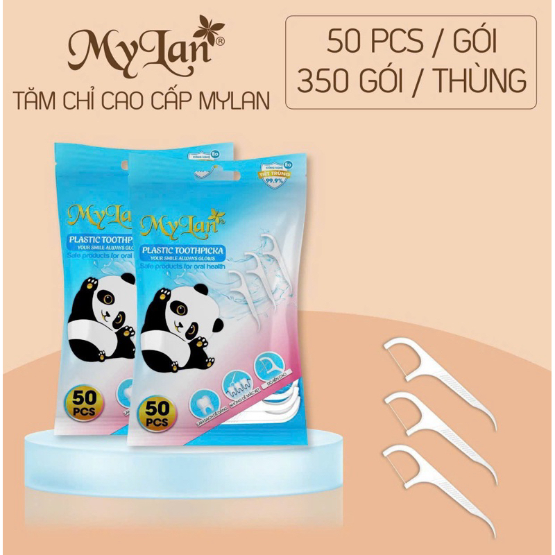 SET 5 TÚI - 250 TĂM CHỈ NHA KHOA CAO CẤP MYLAN