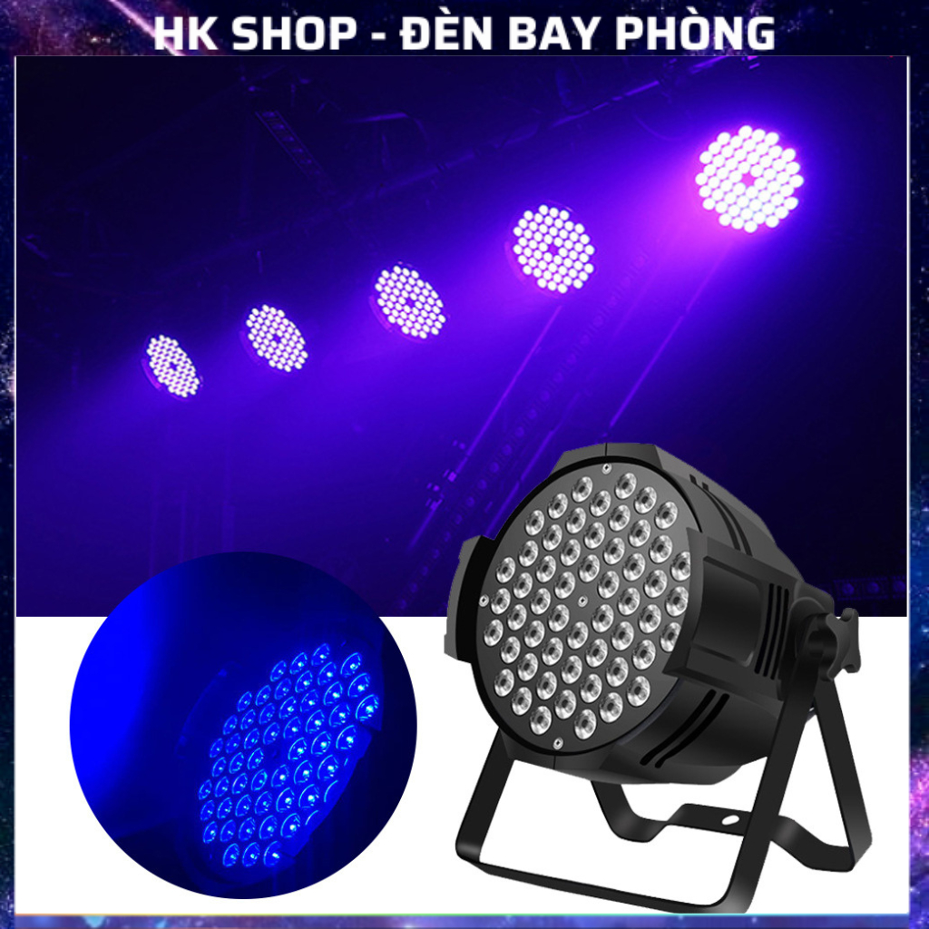 Đèn Par Led 54x9w 8in1 có Vàng Nắng Cực Sáng dùng pha màu cho sân khấu , tiệc party , đám cưới , karaoke , sân khấu