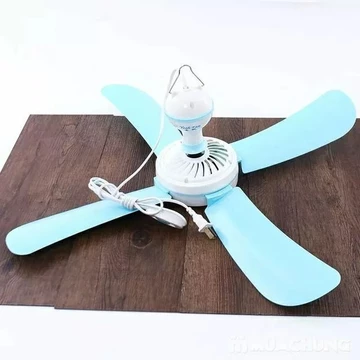 Quạt trần mini, quạt màn loại 3 cánh Qistar Quạt trần mini (quạt treo màn ) 3 cánh phi 900 đường kính quay 70cm