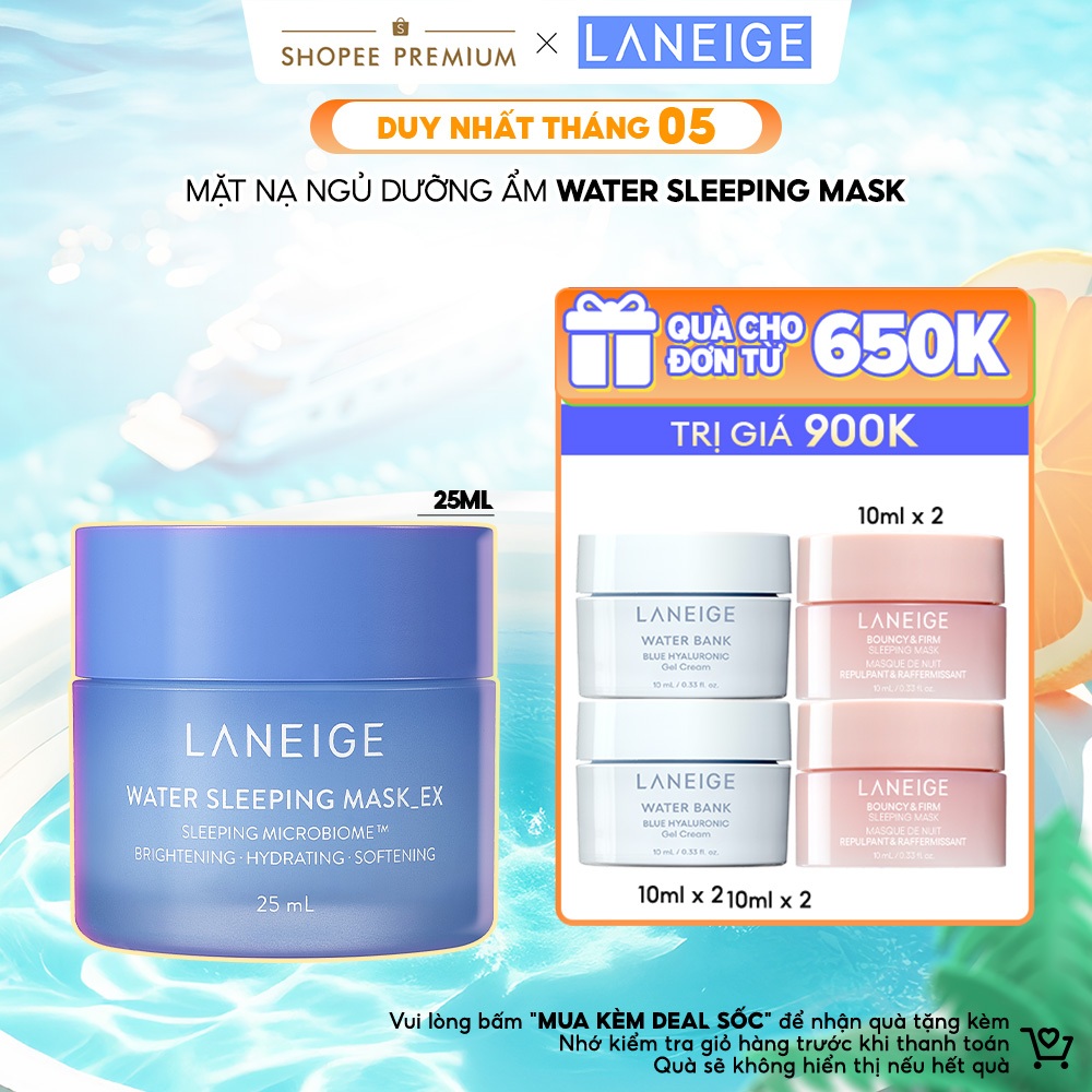 Ảnh Mặt nạ ngủ tăng khả năng tự vệ của da LANEIGE Water Sleeping Mask EX 25ml 1