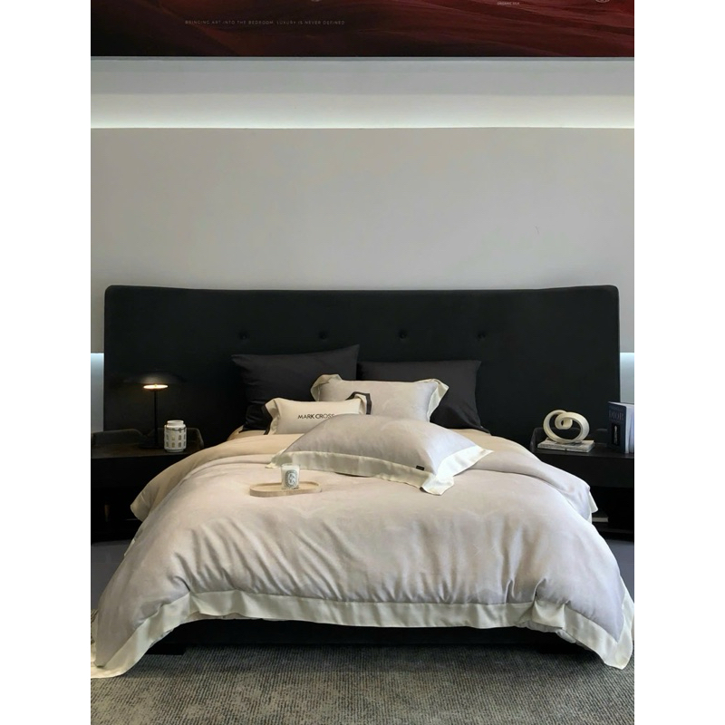 Bộ chăn ga gối Markcross tencel mềm mại MemMinbedding Luxury thiết kế đẳng cấp tone màu nổi bật - (L4989)(TỔNG HỢP 29)