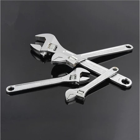 Mỏ lết thép trắng đủ size, mỏ lết 6-8-10-12 inch chất liệu thép không gỉ