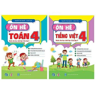 Sách - Ôn Hè Toán 4 Và Tiếng Việt Lớp 4 - Dành Cho Học Sinh Lớp 4 Chuẩn Bị Lên Lớp 5
