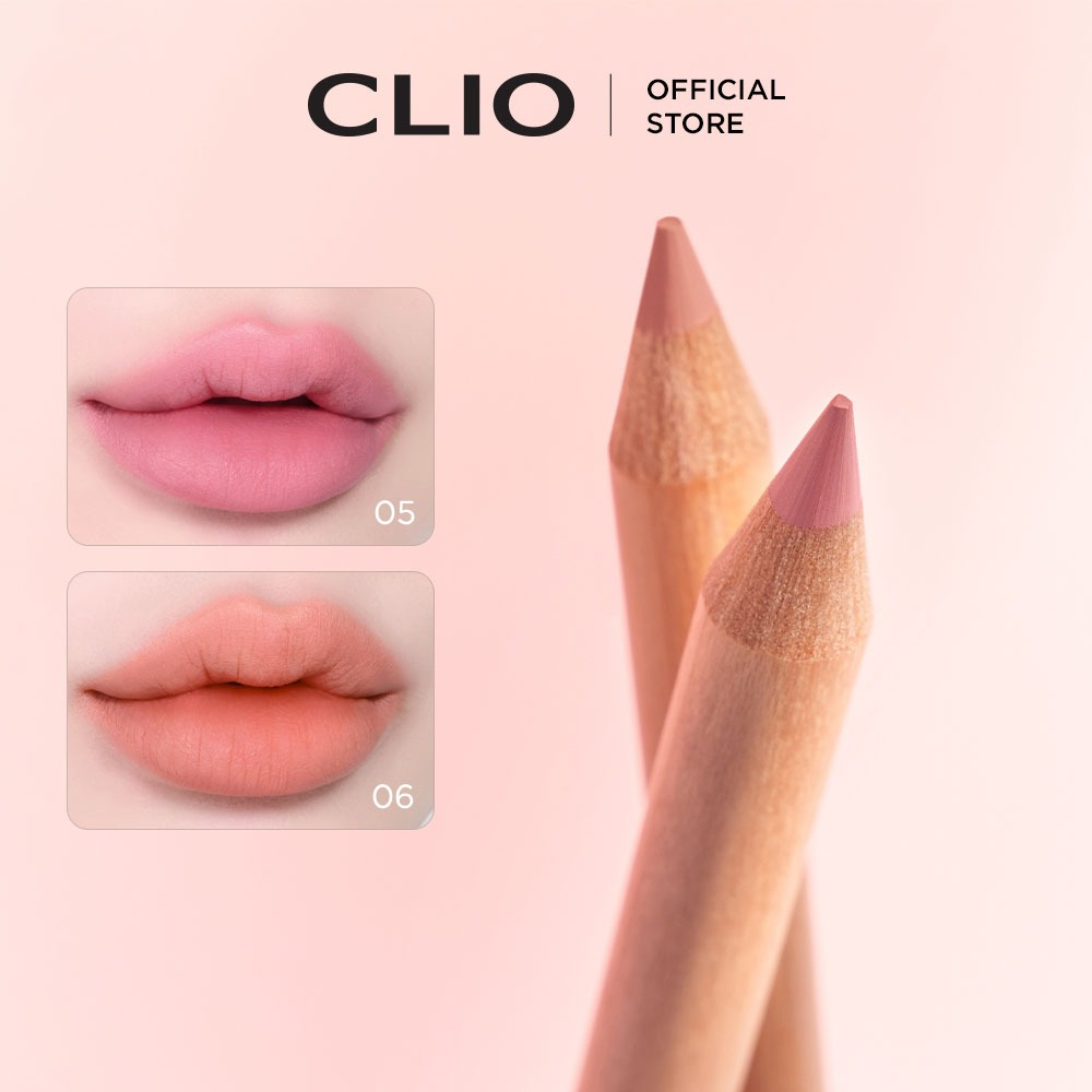 Bút Chì Kẻ Viền Môi Nhung Clio Velvet Lip Pencil 1.45g