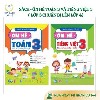 Sách - Ôn Hè Toán 3 Và Tiếng Việt Lớp 3 - Dành Cho Học Sinh Lớp 3 Chuẩn Bị Lên Lớp 4