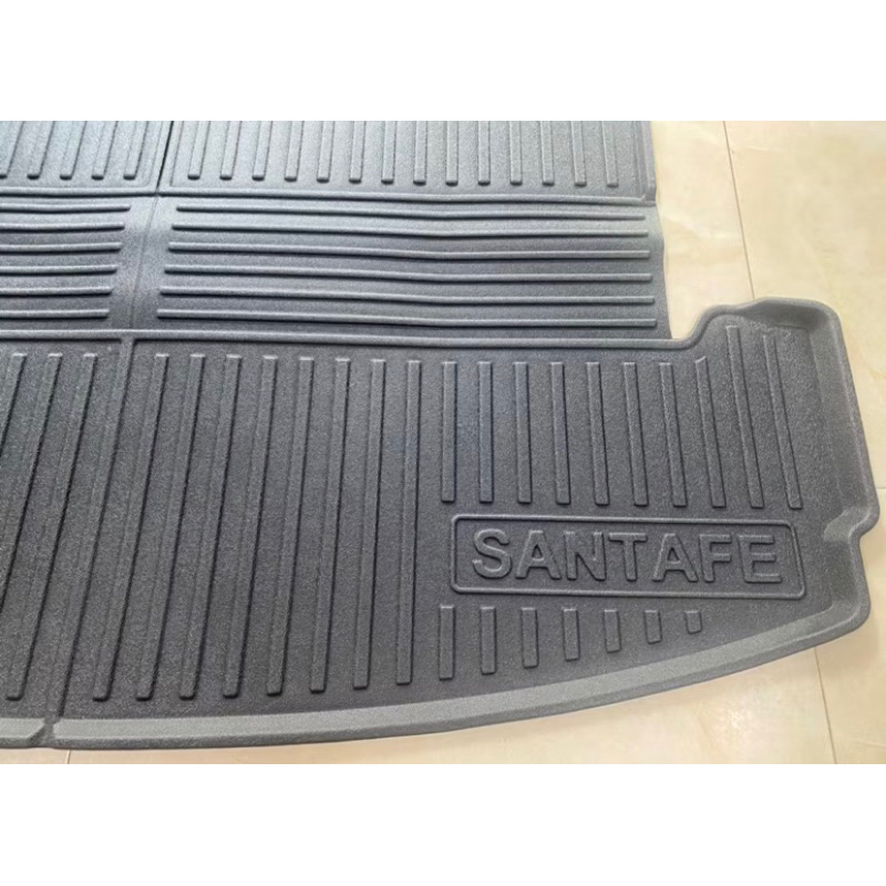 Lót cốp nhựa dẻo TPE xe Huyndai Santafe 2019-2025 hàng cao cấp