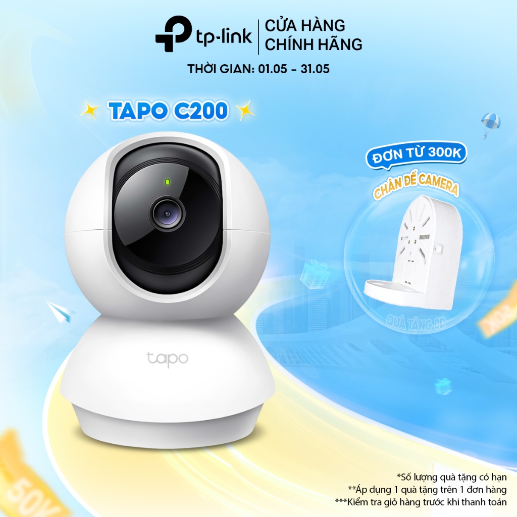 Ảnh Camera Wifi TP-Link Tapo C200/TC71/C211/C220/C202/C212/C222/C230 2MP/3MP/5MP/2K QHD Quay 360 độ 1