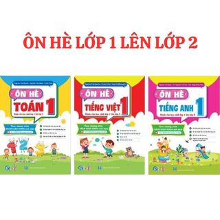 Sách - Trọn bộ ôn hè Toán, Tiếng Việt, Tiếng Anh lớp 1,2,3,4,5 (mỗi bộ 3 cuốn)