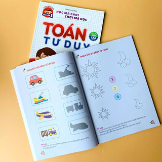 Sách - Combo Tập Đánh Vần 5.0, Toán Tư Duy 4-6 Tuổi, Khởi Đầu Tập Viết, Bé Học Tiếng Anh Qua Hình Ảnh -Tặng 40 Thẻ Học