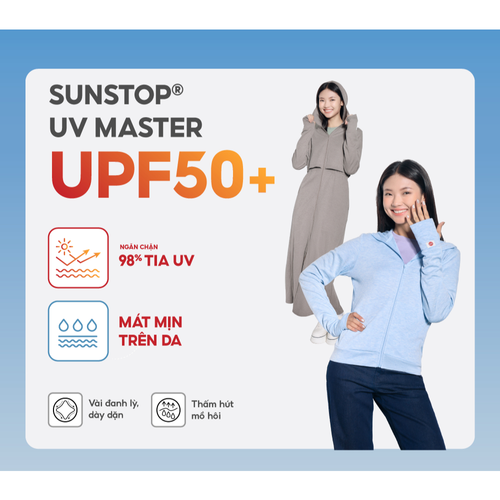 Áo khoác chống nắng nữ Sunstop UV Master TOKYOLIFE dáng suông mũ liền khóa trước 40000422