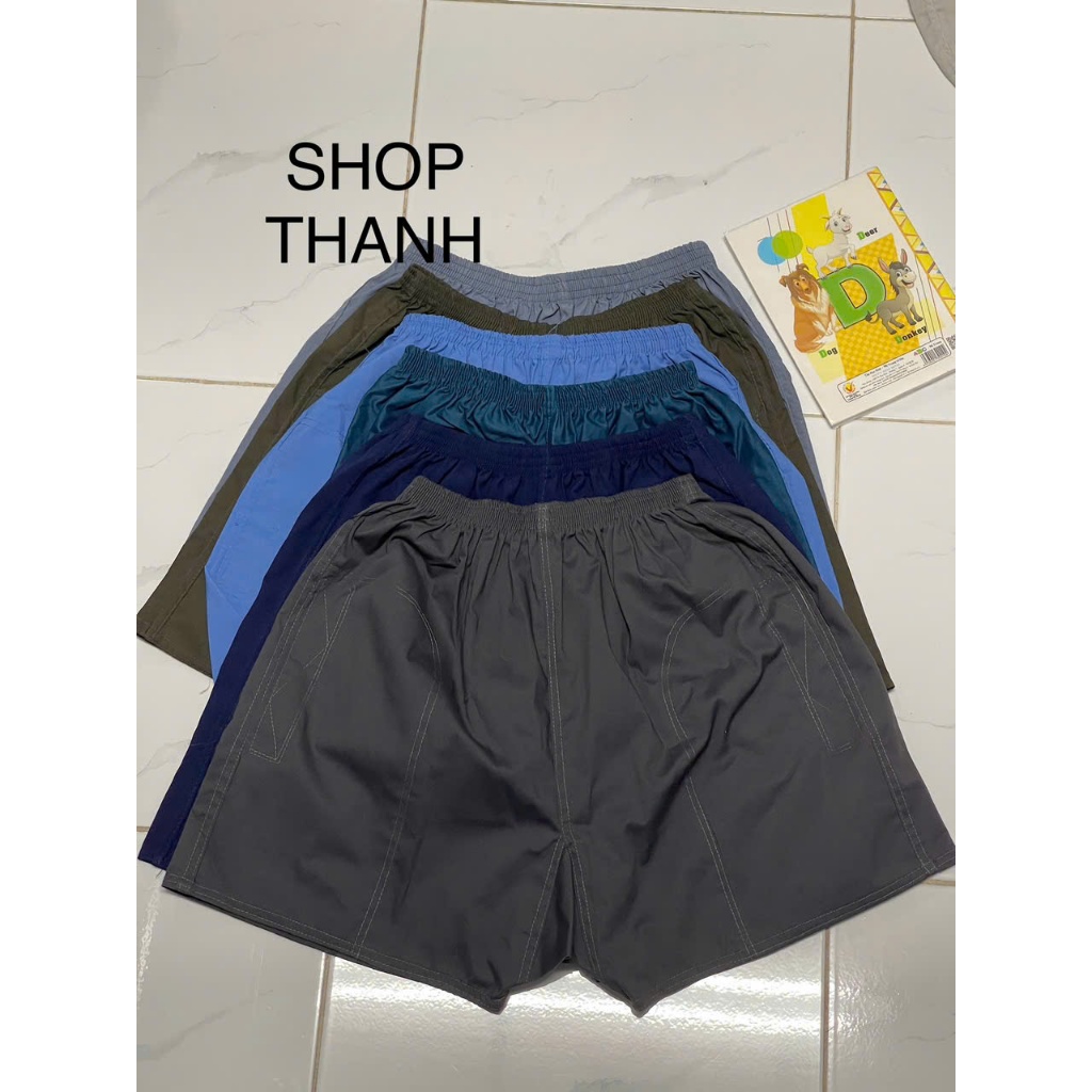 COMBO 3 Quần đùi Nam, đáy tam giác cho cho người trung niên.người lớn tuổi ,chất liệu  mền mịn