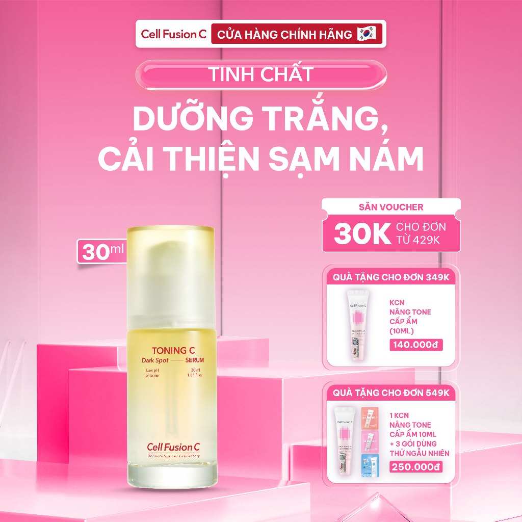 Ảnh Tinh Chất Dưỡng Trắng, Cải Thiện Sạm Nám Cell Fusion C Toning C Dark Spot Serum 30ML 1