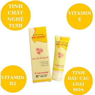 Sữa rửa mặt nghệ Thái Dương - Ngừa mụn, mờ thâm hiệu quả (Tuýp 90g)