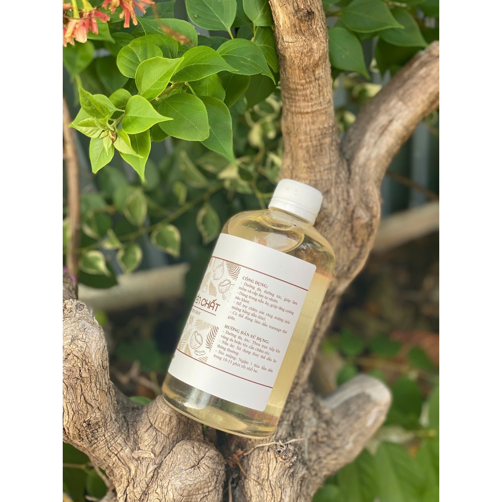 Dầu dừa nguyên chất nấu thủ công Escoco - dưỡng tóc mềm mượt _dưỡng ẩm da_ ngừa rạn da