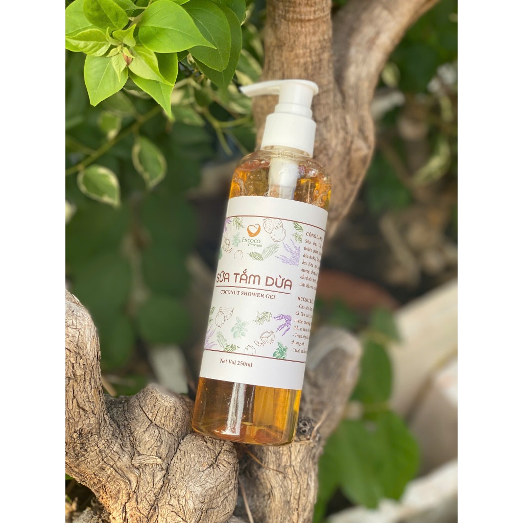 Xà phòng lỏng Escoco - Sữa tắm từ dầu nuôi dưỡng làn da mềm mại và trẻ trung