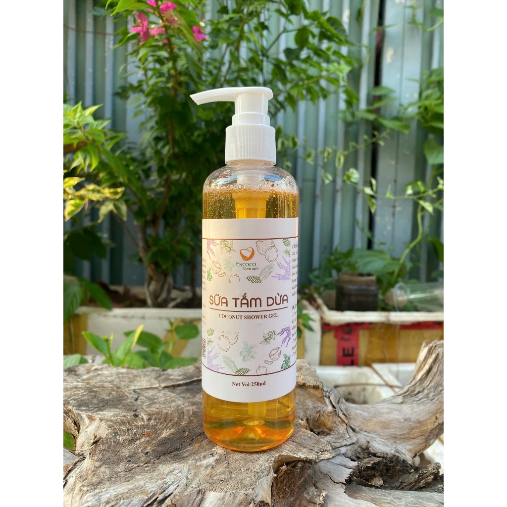 Xà phòng lỏng Escoco - Sữa tắm từ dầu dừa nuôi dưỡng làn da mềm mại và trẻ trung