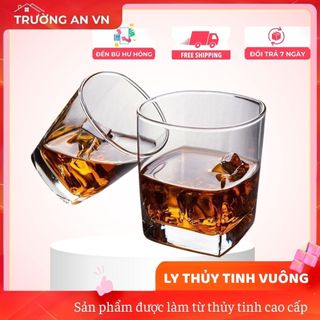 BỘ 12 LY THỦY TINH VUÔNG NHỎ CẨM ĐẠT - DUNG TÍCH 275ML PCD22006 - Trường An VN