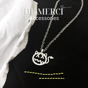 Dây chuyền nam nữ hàn quốc cá tính mặt hình mèo hip hop - De Merci Accessories