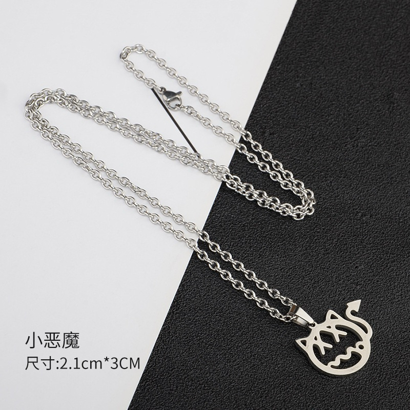 Dây chuyền nam nữ hàn quốc cá tính mặt hình mèo hip hop  - De Merci Accessories