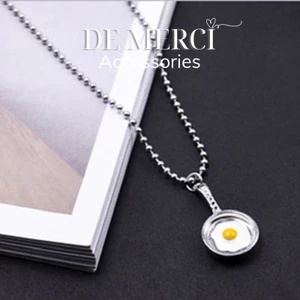 Dây chuyền nữ hàn quốc cá tính mặt chảo trứng ốp la - De Merci Accessories