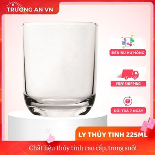 Bộ 12 Ly Thủy Tinh Bầu Lùn Uống Trà Đá 225ML - PCD22003 Cẩm Đạt - Trường An VN