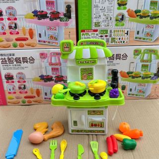 Đồ Chơi Bếp Đứng Nấu Ăn Nhà Bếp Thú Vị Cho Bé Trai Và Bé Gái HT Toys