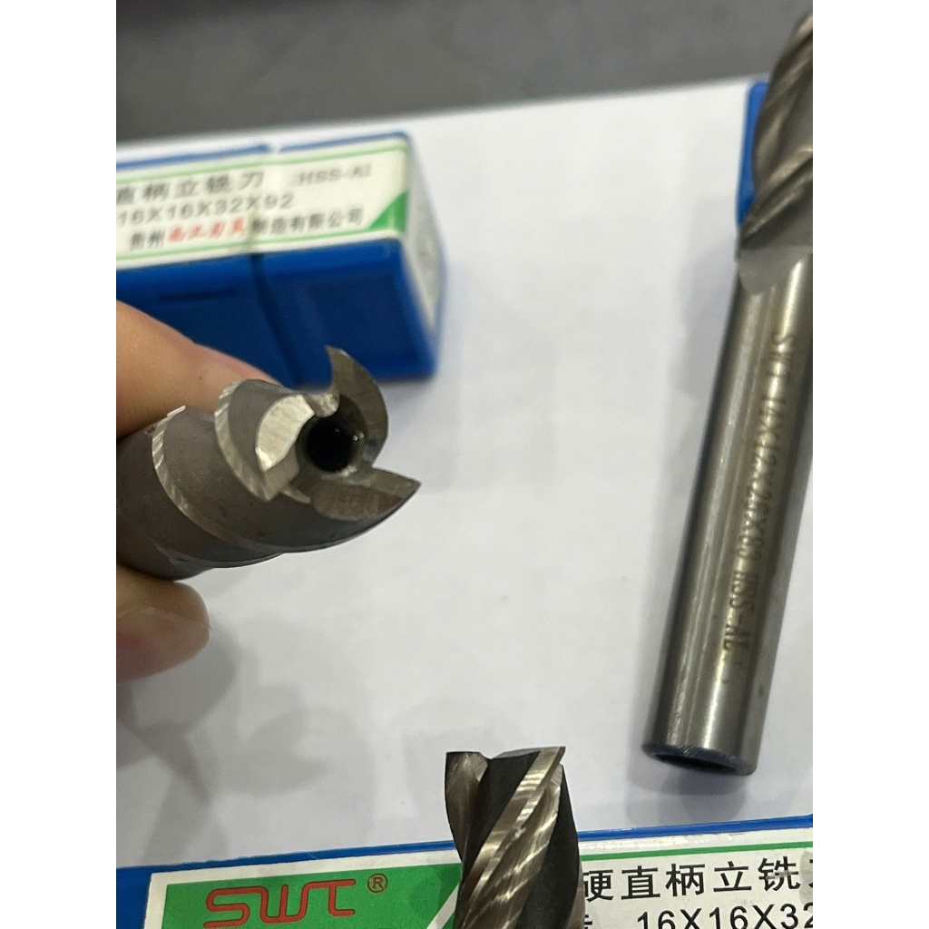 Phay ngón thép gió hộp xanh 3 me cắt chuyên phay nhôm đồng sắt gỗ nhựa