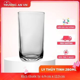 Bộ 12 Ly Thủy Tinh Bầu Cao PCD21001 280ML – Cẩm Đạt - Trường An VN