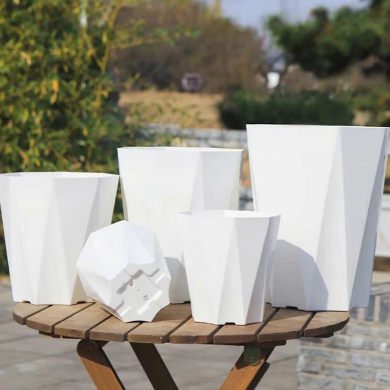 Chậu nhựa kim cương 40x30cm loại 1 dày, bóng, đủ size