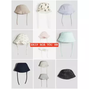 Mũ vải cao cấp bé trai bé gái HM AUTH ( mũ vải thô mềm không co giãn )