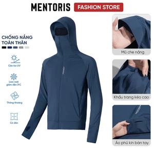 Áo Chống Nắng Nam Thun Lạnh MENTORIS, Chống Tia UV, Form Regular Fit, Thoáng Mát, Nhiều Màu MCN01S