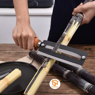 Dao cạo vỏ mía, vỏ cây lưỡi thép cán gỗ sắc bén cầm chắc tay dùng cho quán và gia đình Cam Homeware