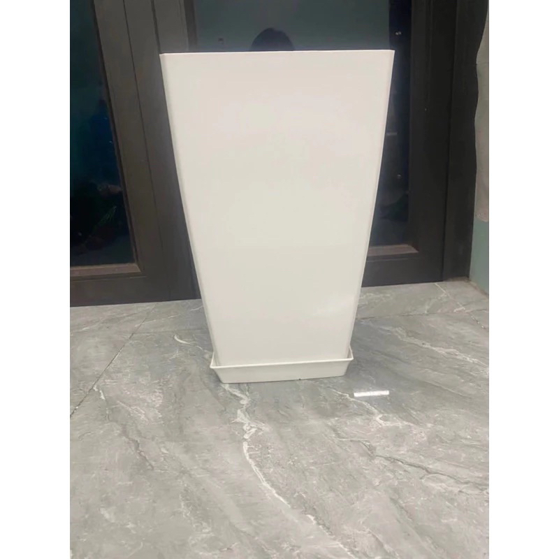 Chậu nhựa trồng cây kiểu vuông cao -cỡ lớn 40*24cm