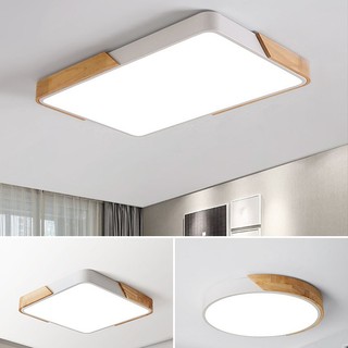 【COD】Đèn trần phòng khách Gorgeous đèn ốp trần 3 màu 65cm/90cm phòng ngủ đèn thả trần Vuông