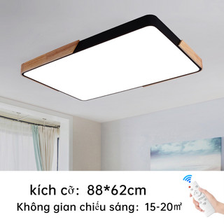 【COD】Đèn trần phòng khách Gorgeous đèn ốp trần 3 màu 65cm/90cm phòng ngủ đèn thả trần Vuông