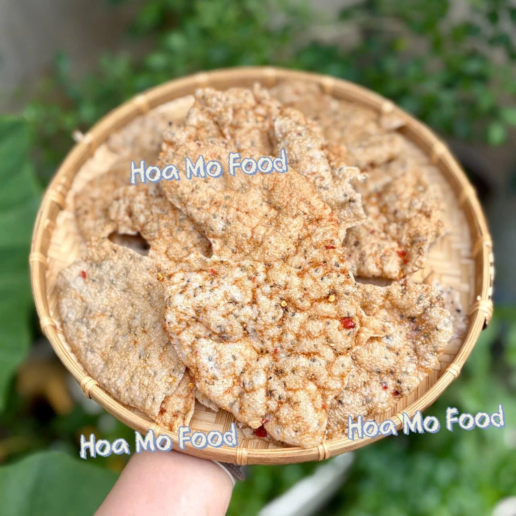 Bánh Đa Nướng Muối Ớt Mè Cốt Dừa Bến Tre - Nướng sẵn giòn rụm, béo béo, cay mặn ngọt (5 bánh)