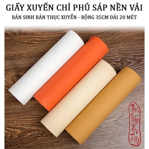 Cuộn Giấy Xuyến Chỉ Nhuộm Sáp Nền Vải Viết Thư Pháp Hán Việt Bán Sinh Bán Thục Xuyến