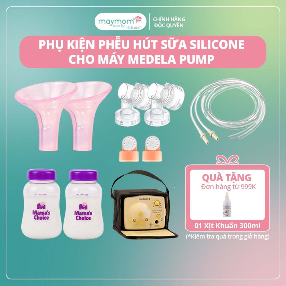 Ảnh Phụ Kiện Hút Sữa  Medela Pump Thương Hiệu Maymom, Dùng Cho Medela Pump In Style Advanced, Phễu Silicone 1